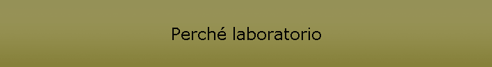 Perché laboratorio